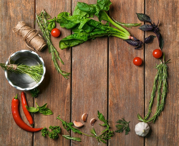 ingrediente proaspete pe masă